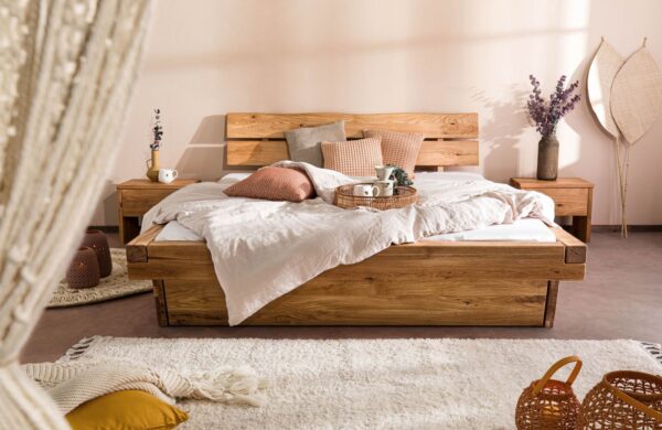 wooden bed