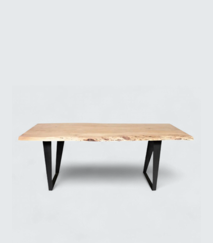 Samyog Living Solid wood & metal Table 6