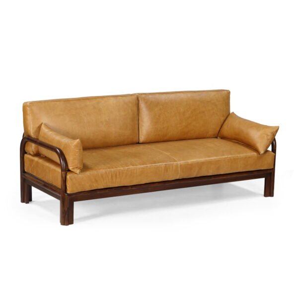 Sabi Three Seater Wooden Sofa