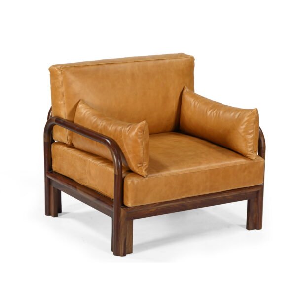 Sabi One Seater Wooden Sofa