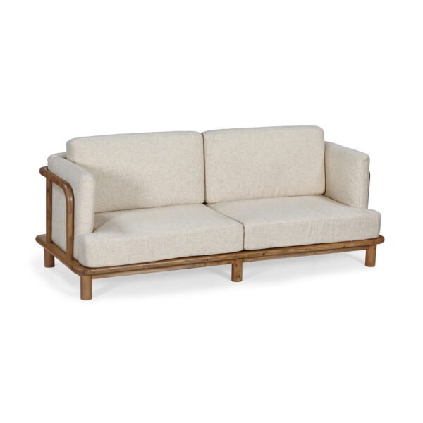 Kiara Three Seater Wooden Sofa
