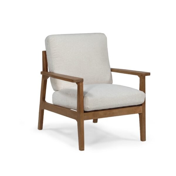 Vla Wooden Accent Chair