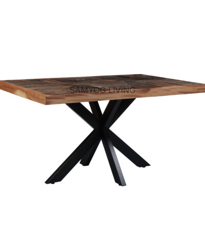 Elite Cross-Frame Dining Table