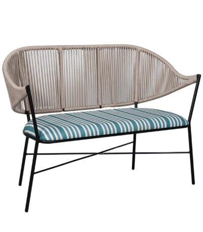 Azure Coastal Rope Bench