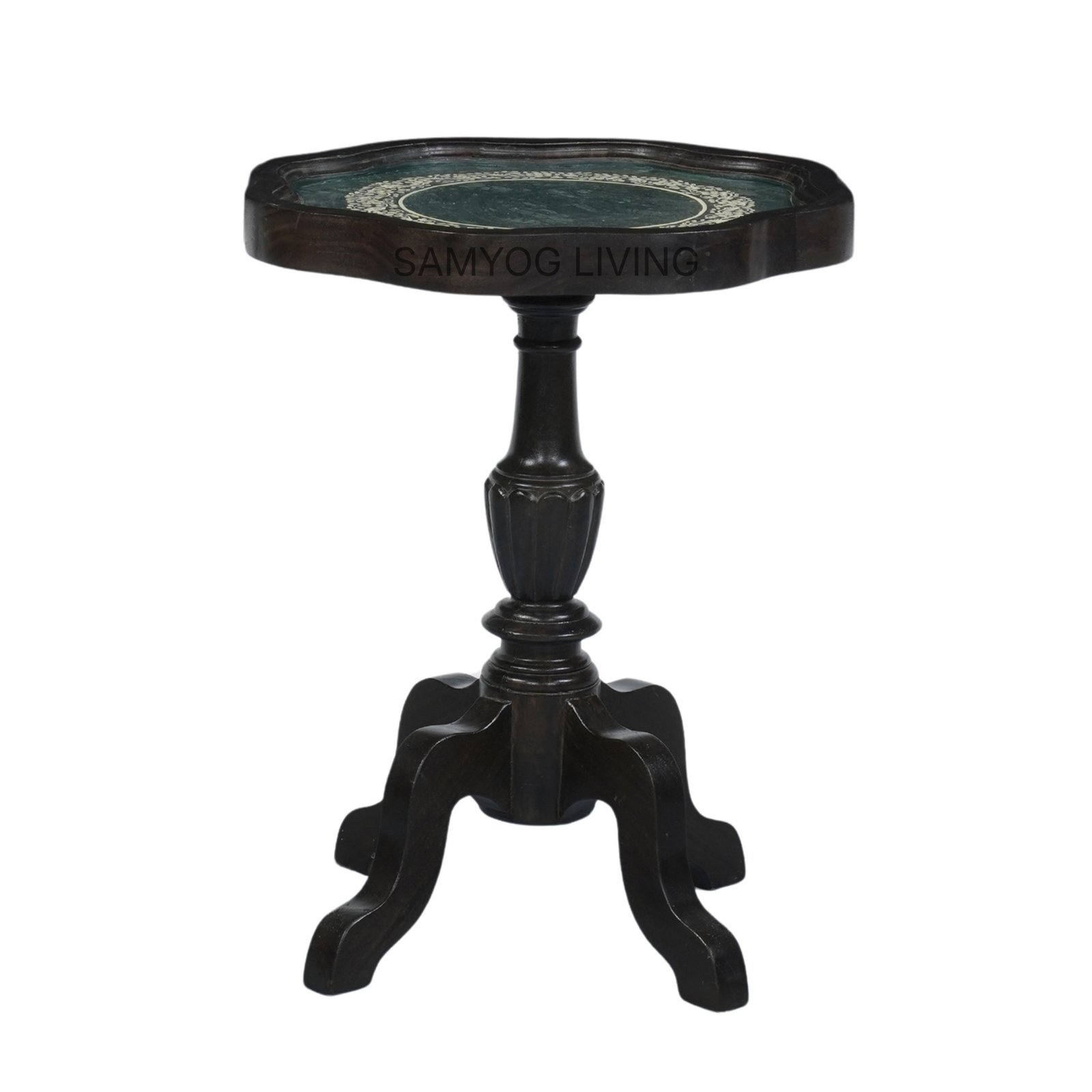 Samyog-Living-AHM32.jpg Amaya Hand Painted End Table - Image 1