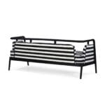 Black Three Seater Sofa - Image 3