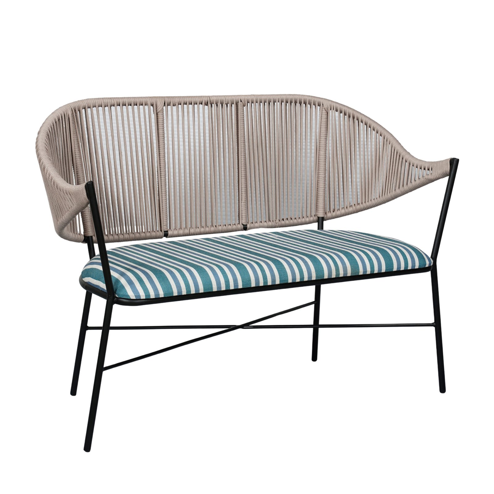 Samyog-LivingDSC08861_2-scaled-1.jpg Azure Coastal Rope Bench - Image 1