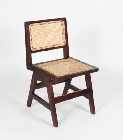 Chandigarh wooden dining chair with woven cane back and seat by Samyog Living