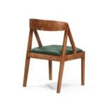 Ela solid wood dining chair studio view on a white background