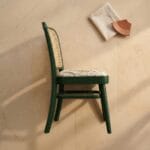 Goa dining chair side profile showing the bentwood frame