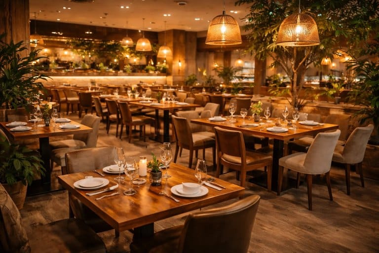Custom solid wood restaurant dining chairs and tables