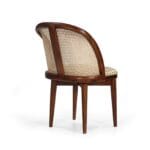 Kaen cane dining chair studio side view on a white background