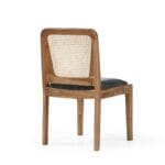 Moon wooden dining chair studio angled view on a white background