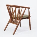 Pickle spindle-back dining chair studio side view on a white background