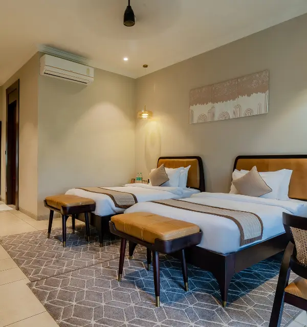 Completed Executive Twin Room at Maira Resort with coordinated furniture.